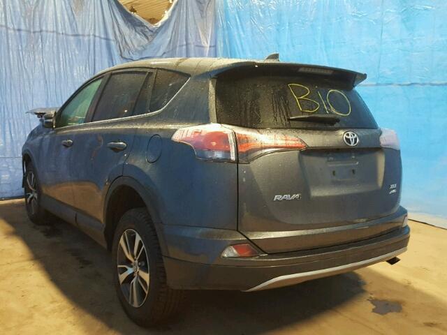 2T3RFREV0JW703335 - 2018 TOYOTA RAV4 ADVEN GRAY photo 3