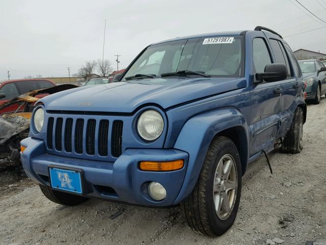 1J4GL58K63W514312 - 2003 JEEP LIBERTY LI BLUE photo 2