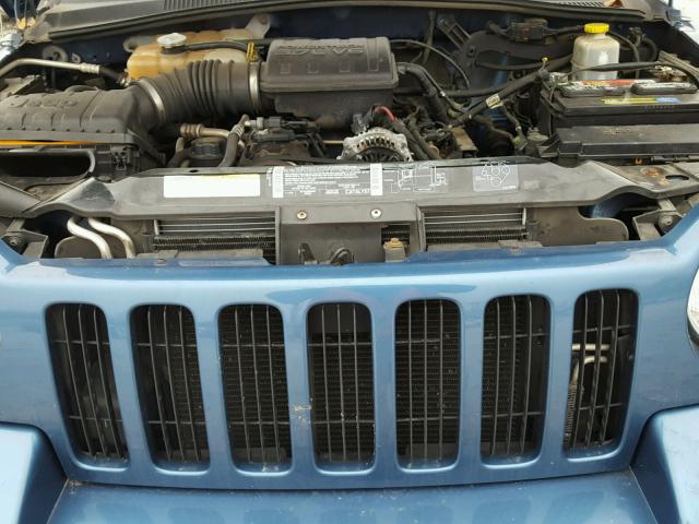 1J4GL58K63W514312 - 2003 JEEP LIBERTY LI BLUE photo 7