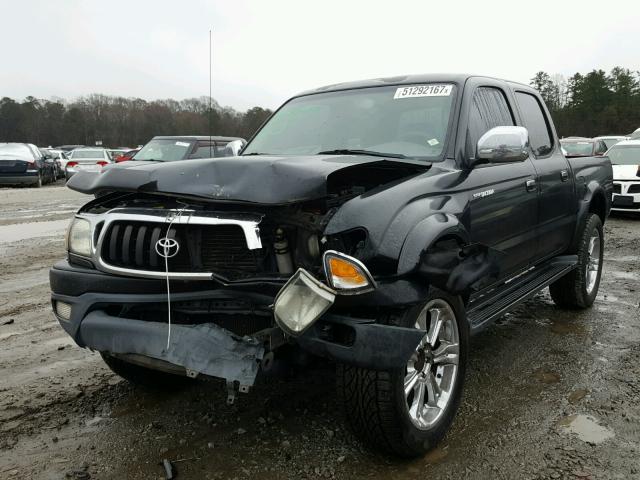 5TEGN92N13Z255483 - 2003 TOYOTA TACOMA DOU BLACK photo 2