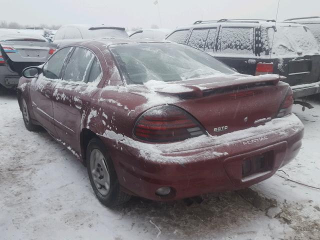 1G2NE52F33C102597 - 2003 PONTIAC GRAND AM S BURGUNDY photo 3