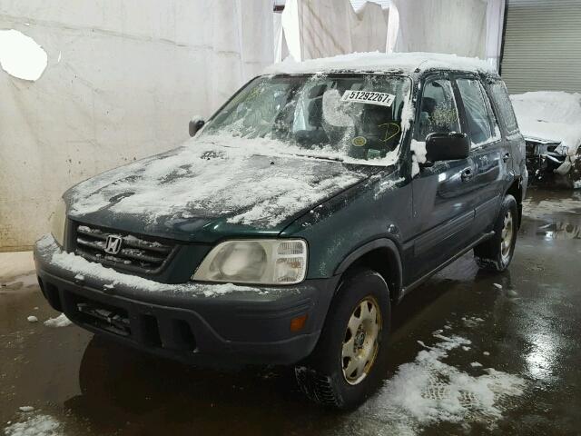 JHLRD1846YC039312 - 2000 HONDA CR-V LX GREEN photo 2