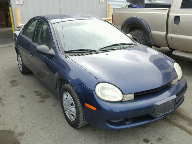 1B3ES46C31D169305 - 2001 DODGE NEON SE BLUE photo 1