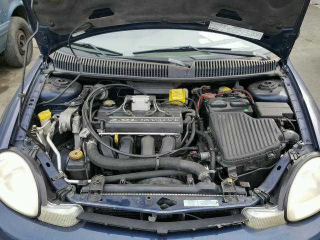 1B3ES46C31D169305 - 2001 DODGE NEON SE BLUE photo 7