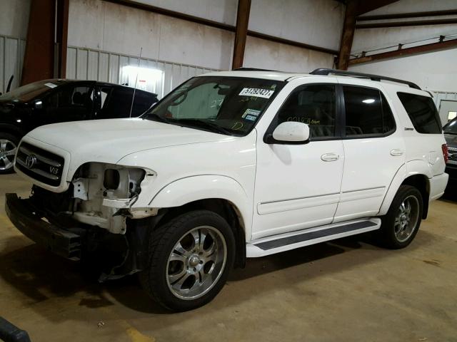 5TDZT38A92S082694 - 2002 TOYOTA SEQUOIA LI WHITE photo 2