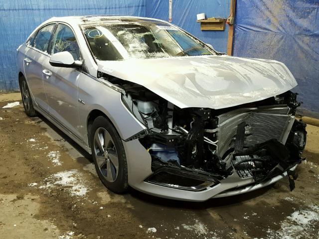 KMHE34L18GA017198 - 2016 HYUNDAI SONATA HYB SILVER photo 1