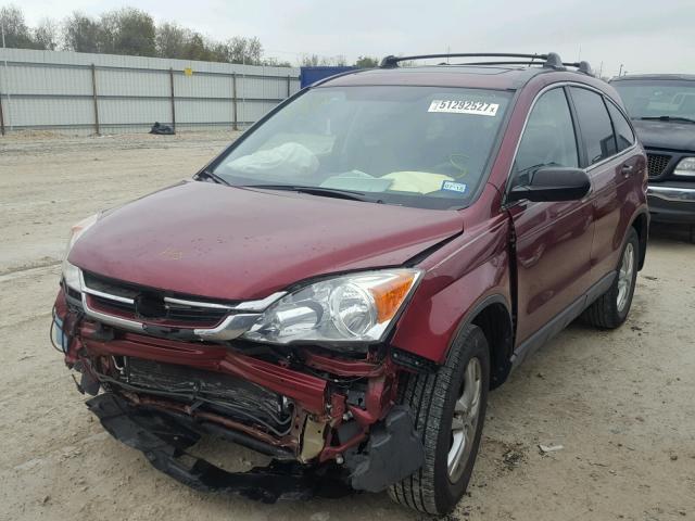 5J6RE4H50BL018171 - 2011 HONDA CR-V EX MAROON photo 2