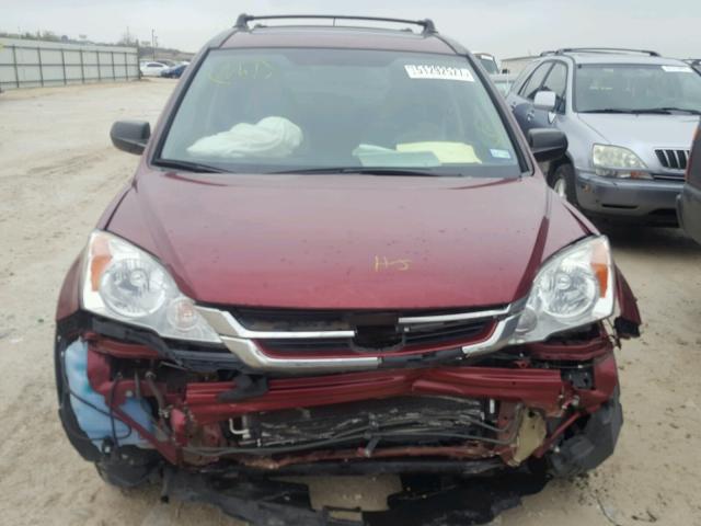 5J6RE4H50BL018171 - 2011 HONDA CR-V EX MAROON photo 9