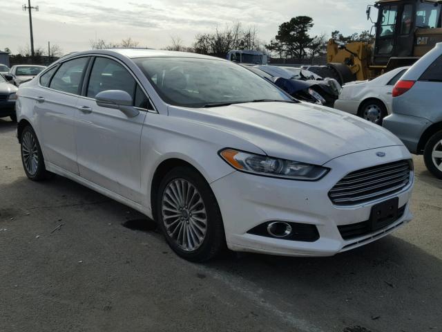 3FA6P0K99ER382110 - 2014 FORD FUSION TIT WHITE photo 1