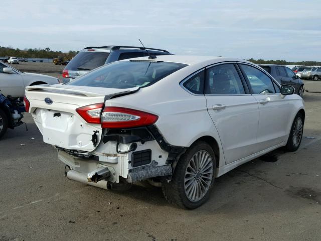 3FA6P0K99ER382110 - 2014 FORD FUSION TIT WHITE photo 4