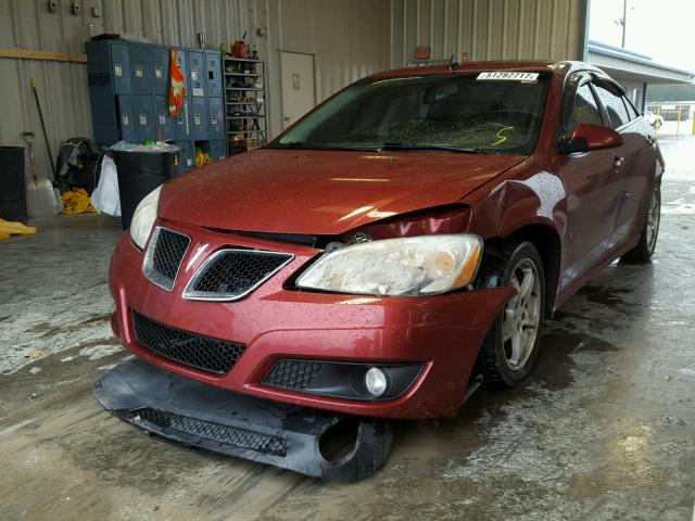 1G2ZJ57K794249074 - 2009 PONTIAC G6 RED photo 2