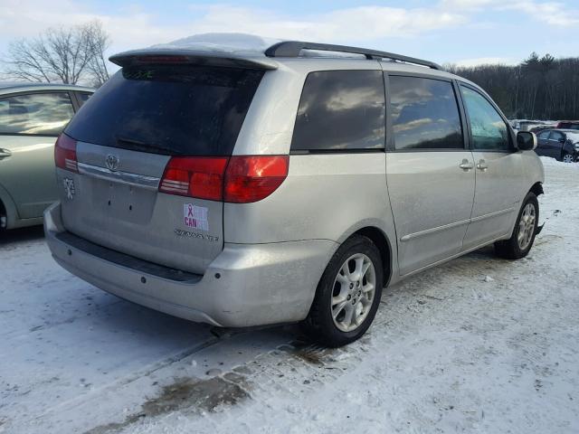 5TDZA22C64S080351 - 2004 TOYOTA SIENNA XLE GRAY photo 4