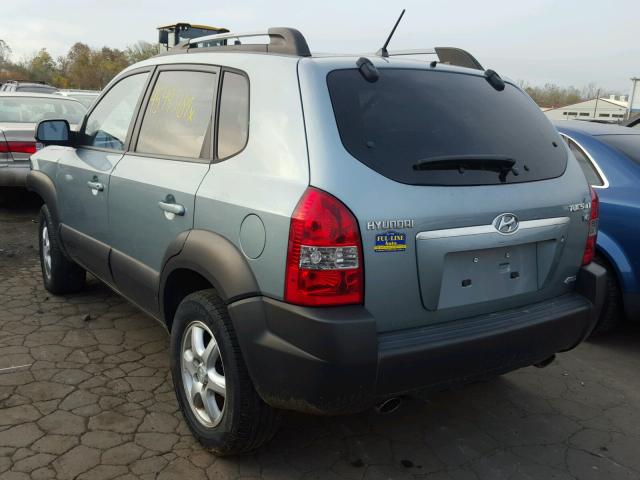 KM8JN72D45U134536 - 2005 HYUNDAI TUCSON GLS BLUE photo 3