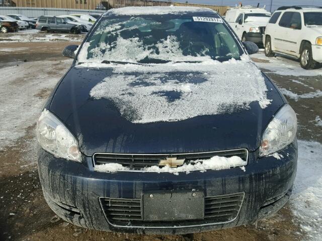 2G1WT57N891248099 - 2009 CHEVROLET IMPALA 1LT BLUE photo 9