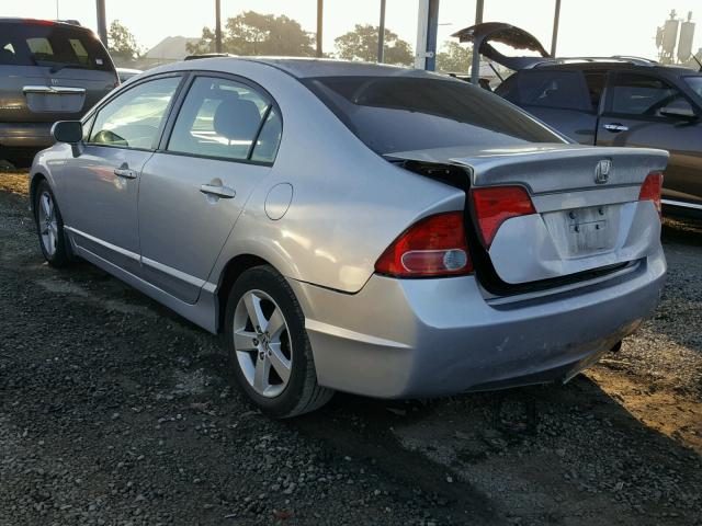 1HGFA16828L028744 - 2008 HONDA CIVIC EX SILVER photo 3