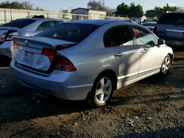 1HGFA16828L028744 - 2008 HONDA CIVIC EX SILVER photo 4