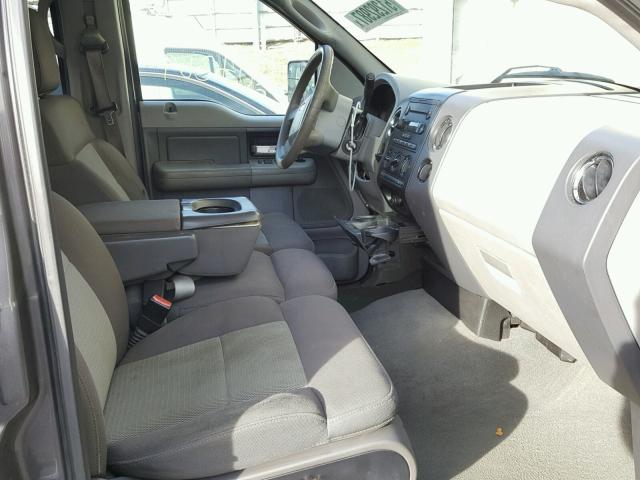 1FTPW12505KF10517 - 2005 FORD F150 SUPER GRAY photo 5