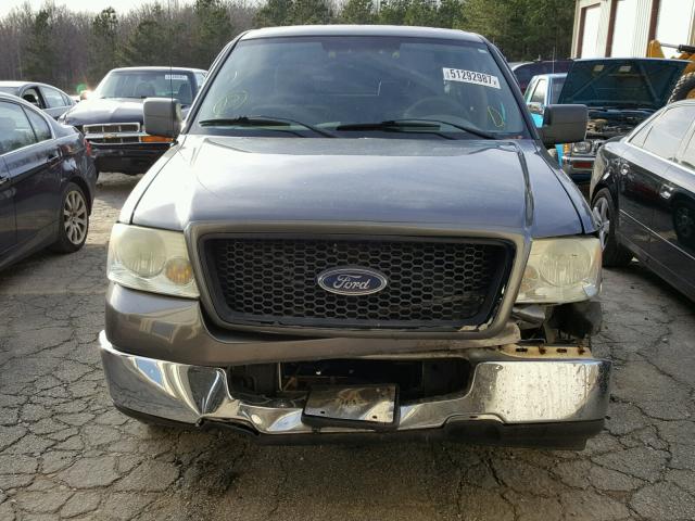 1FTPW12505KF10517 - 2005 FORD F150 SUPER GRAY photo 9