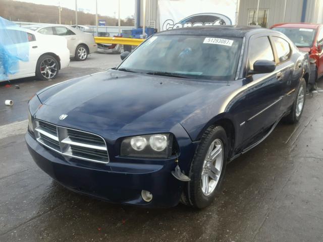 2B3KA53H56H396825 - 2006 DODGE CHARGER R/ BLUE photo 2