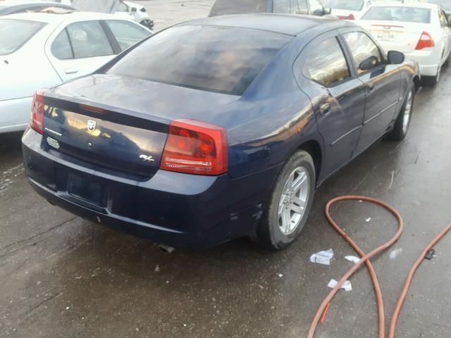 2B3KA53H56H396825 - 2006 DODGE CHARGER R/ BLUE photo 4