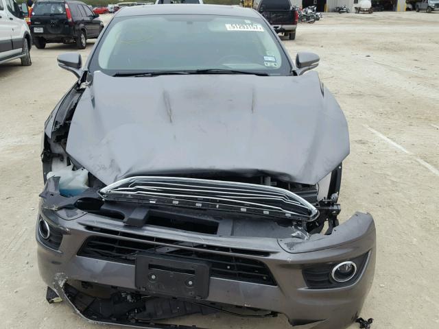 3FA6P0HD5ER355143 - 2014 FORD FUSION SE GRAY photo 9