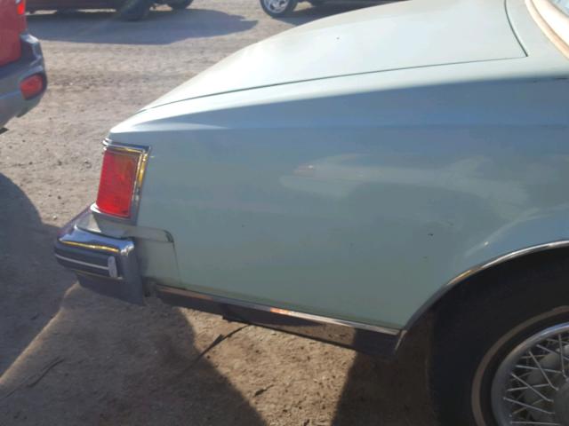 6S69R7Q474032 - 1977 CADILLAC SEVILLE TEAL photo 9