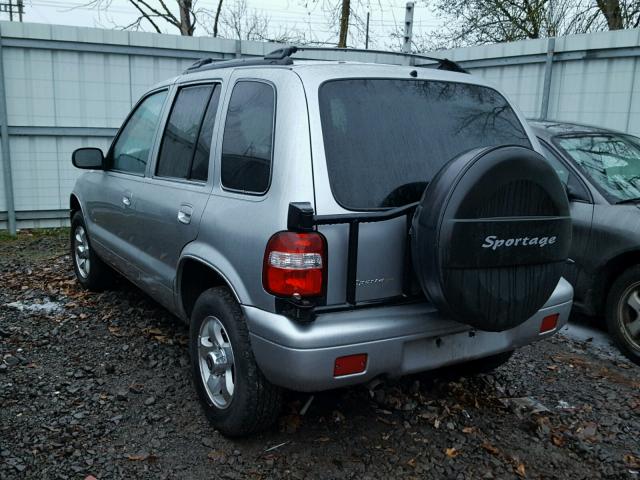 KNDJA723325144410 - 2002 KIA SPORTAGE SILVER photo 3