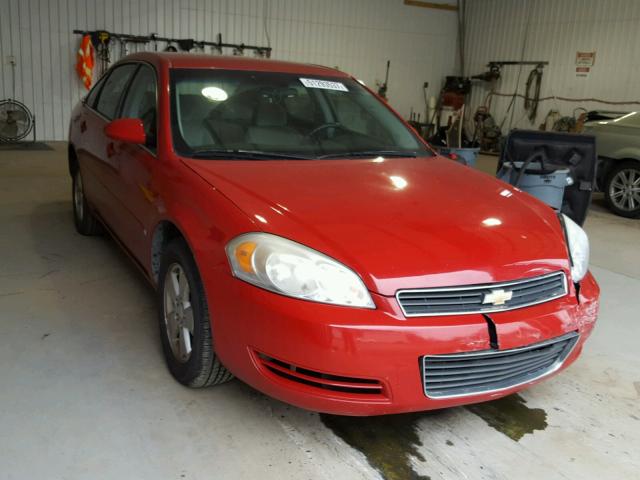 2G1WT55K079159800 - 2007 CHEVROLET IMPALA LT RED photo 1