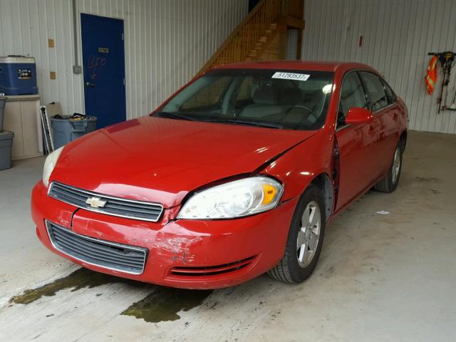 2G1WT55K079159800 - 2007 CHEVROLET IMPALA LT RED photo 2