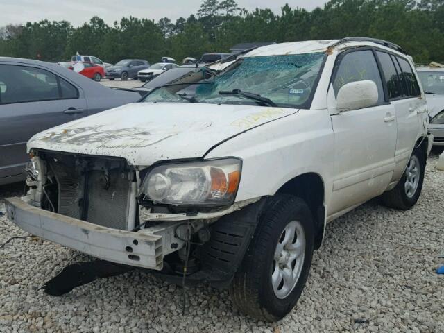 JTEGD21A270159002 - 2007 TOYOTA HIGHLANDER WHITE photo 2