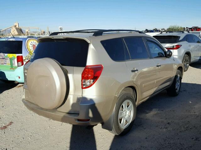 JTMZD33V866013377 - 2006 TOYOTA RAV4 GOLD photo 4