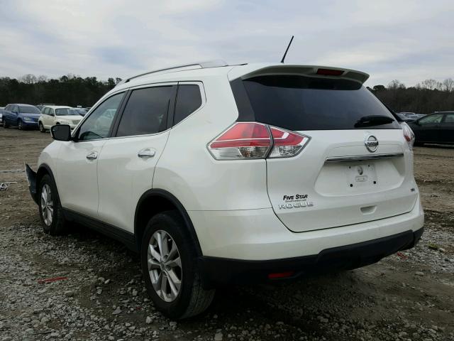 KNMAT2MT6FP573903 - 2015 NISSAN ROGUE S WHITE photo 3