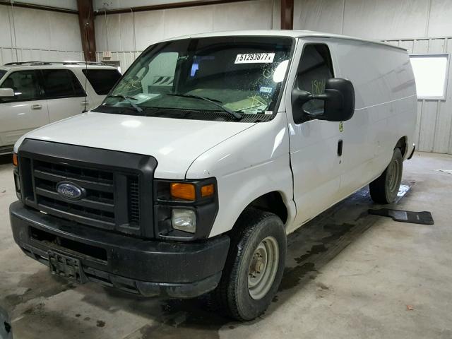 1FTNE1EW6ADA26185 - 2010 FORD ECONOLINE WHITE photo 2