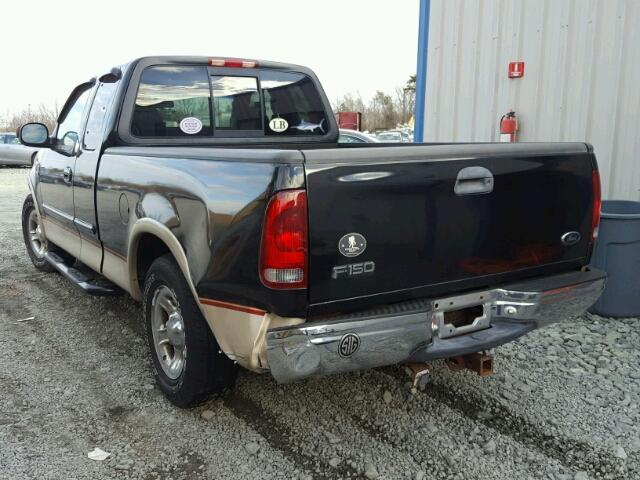 1FTRX17L7YNA49428 - 2000 FORD F150 BLACK photo 3