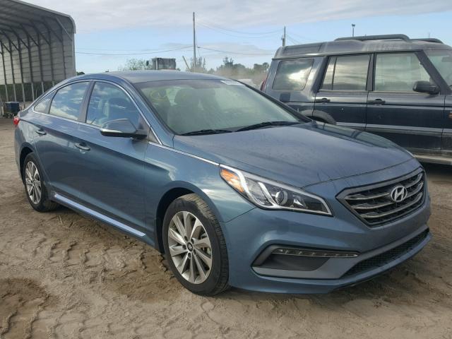 5NPE34AF3GH406911 - 2016 HYUNDAI SONATA SPO TEAL photo 1