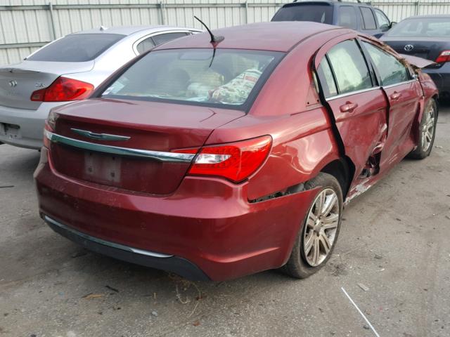 1C3CCBAB2DN670050 - 2013 CHRYSLER 200 LX BURGUNDY photo 4