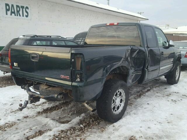 1GTGK29U71Z172386 - 2001 GMC NEW SIERRA GREEN photo 4