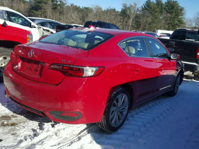 19UDE2F38HA010153 - 2017 ACURA ILX BASE RED photo 4