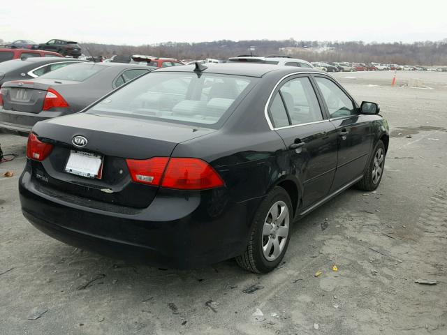 KNAGG4A85A5393677 - 2010 KIA OPTIMA LX BLACK photo 4