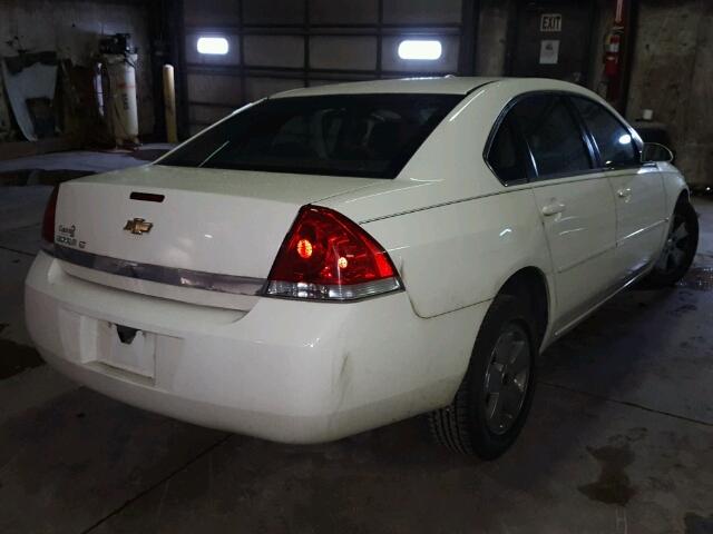 2G1WT55N179305860 - 2007 CHEVROLET IMPALA LT WHITE photo 4