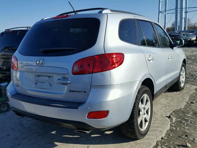 5NMSH13E97H023155 - 2007 HYUNDAI SANTA FE S BLUE photo 4