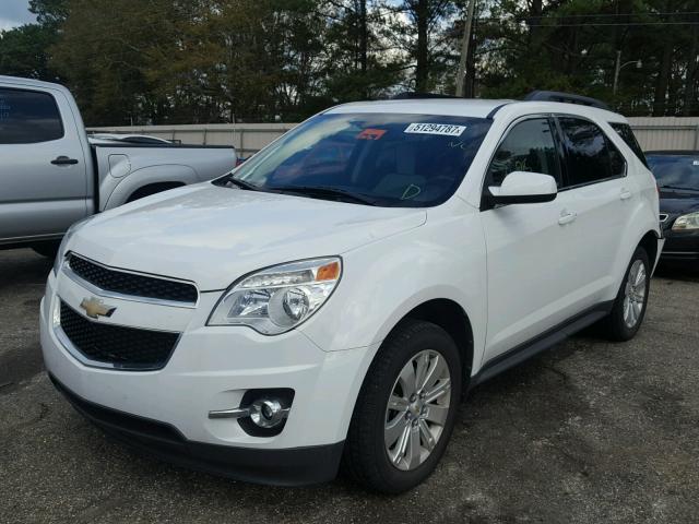 2CNALPEW5A6380636 - 2010 CHEVROLET EQUINOX LT WHITE photo 2