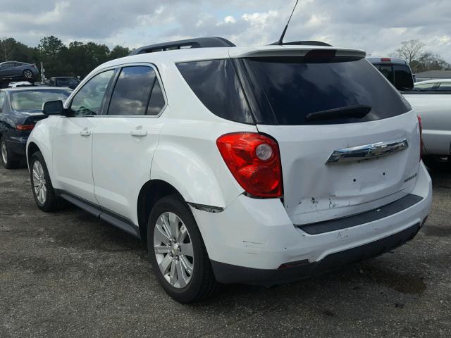 2CNALPEW5A6380636 - 2010 CHEVROLET EQUINOX LT WHITE photo 3