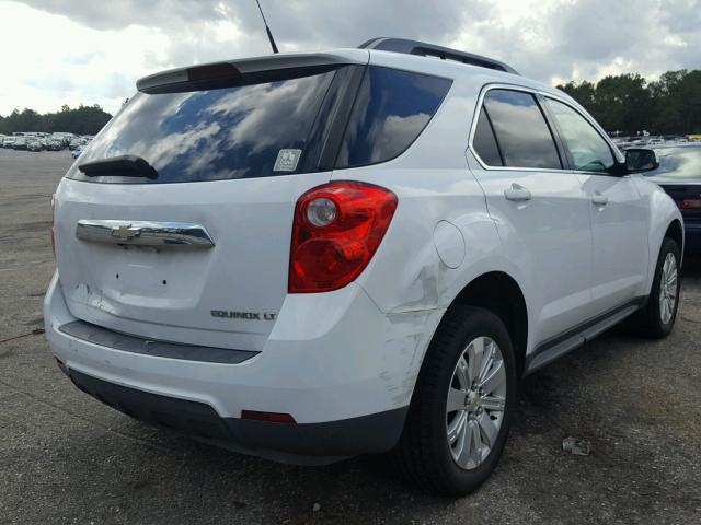 2CNALPEW5A6380636 - 2010 CHEVROLET EQUINOX LT WHITE photo 4