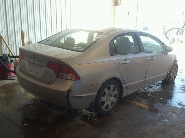 1HGFA16518L001007 - 2008 HONDA CIVIC LX SILVER photo 4