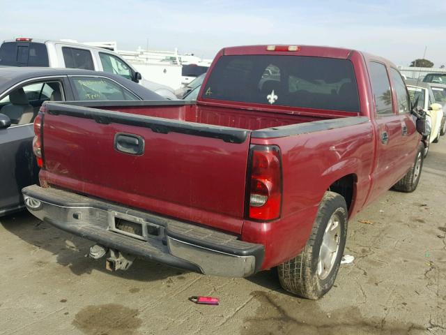 2GCEC13T461132331 - 2006 CHEVROLET SILVERADO MAROON photo 4