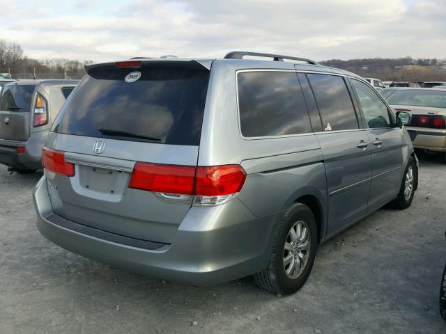 5FNRL38669B057178 - 2009 HONDA ODYSSEY EX BLUE photo 4