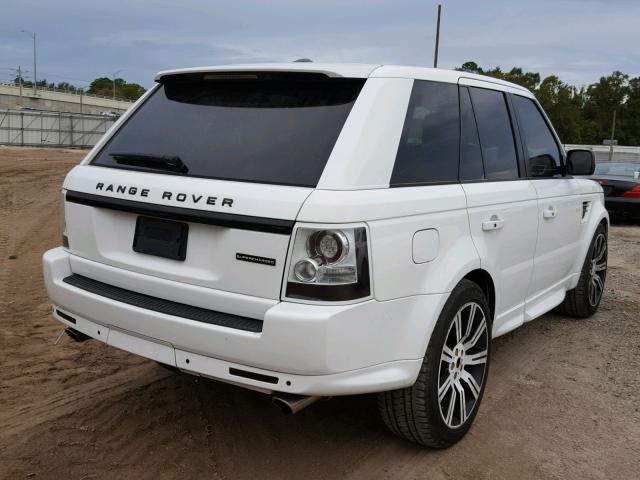 SALSH2E4XDA786441 - 2013 LAND ROVER RANGE ROVE WHITE photo 4