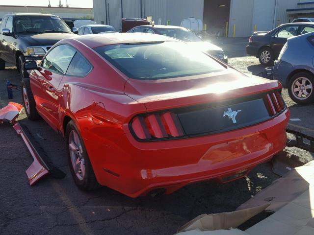 1FA6P8AM3G5237509 - 2016 FORD MUSTANG RED photo 3