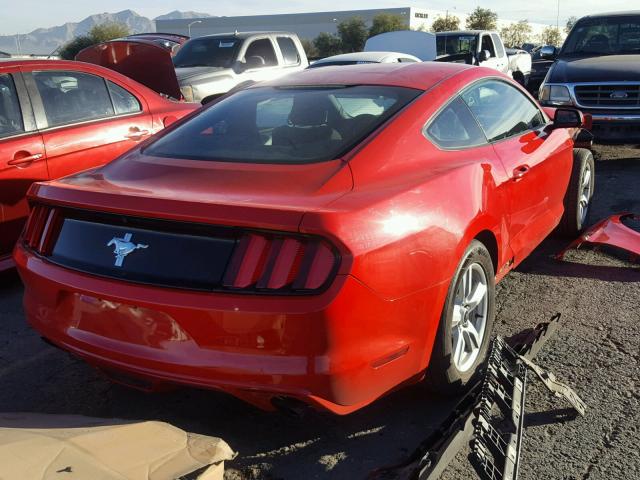 1FA6P8AM3G5237509 - 2016 FORD MUSTANG RED photo 4